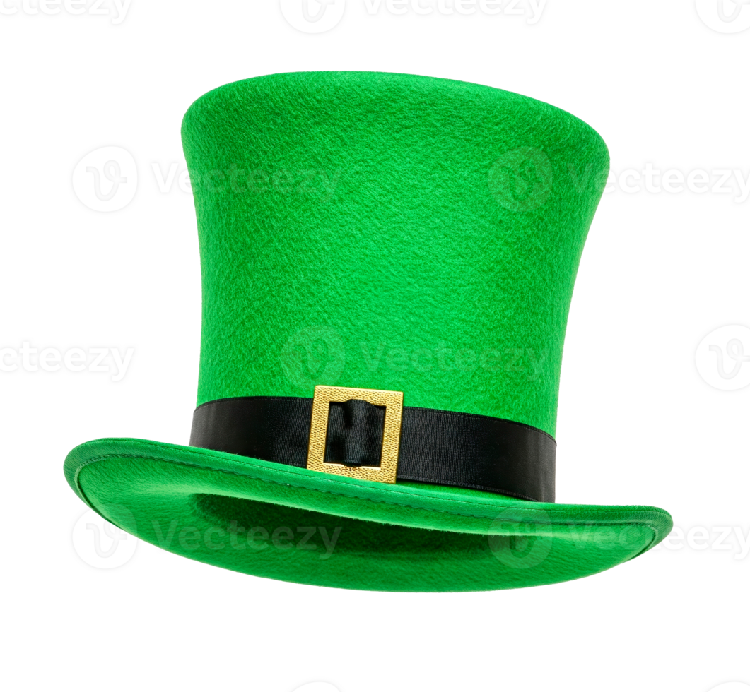 Green leprechaun hat cut out. St. Ptricks day symbol png