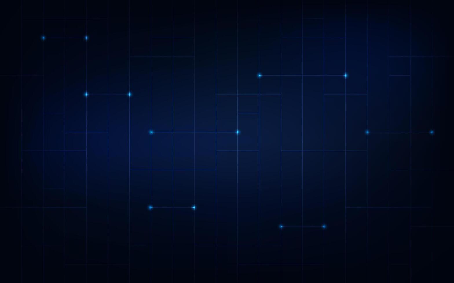 Blue tech grid digital background abstract technology network vector