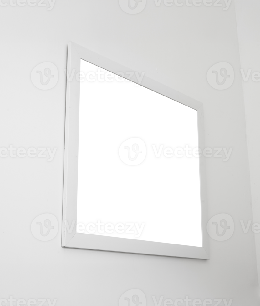 blank white frame mockup space png