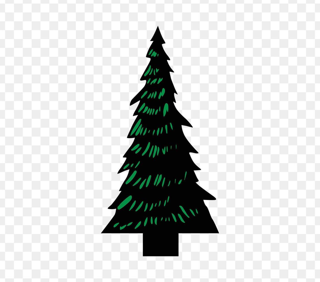 pine trees silhouette art design, illustration vector