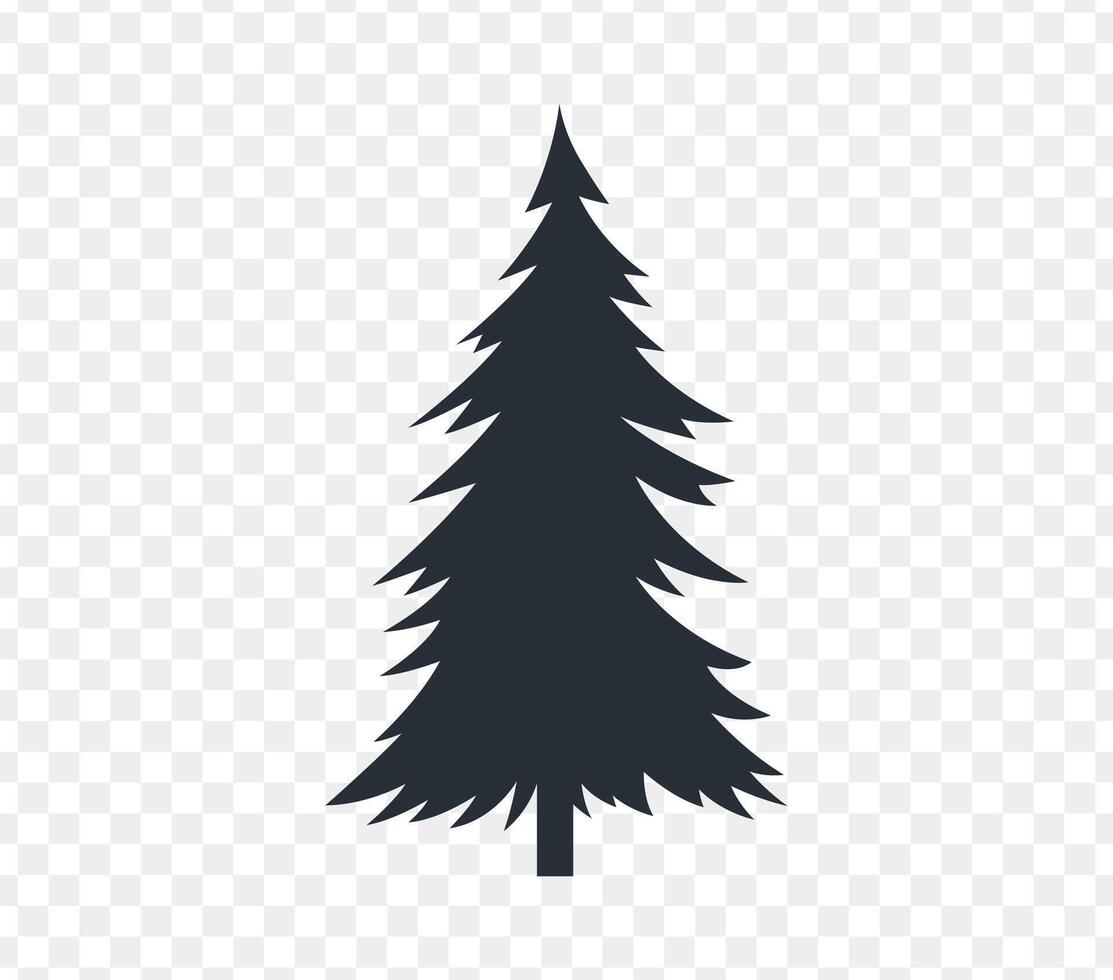 pine trees silhouette art design vector