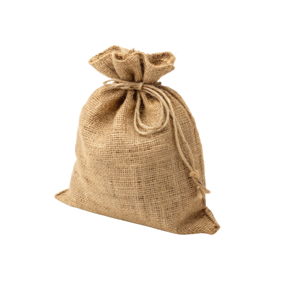 Burlap Sack on Transparent Background png