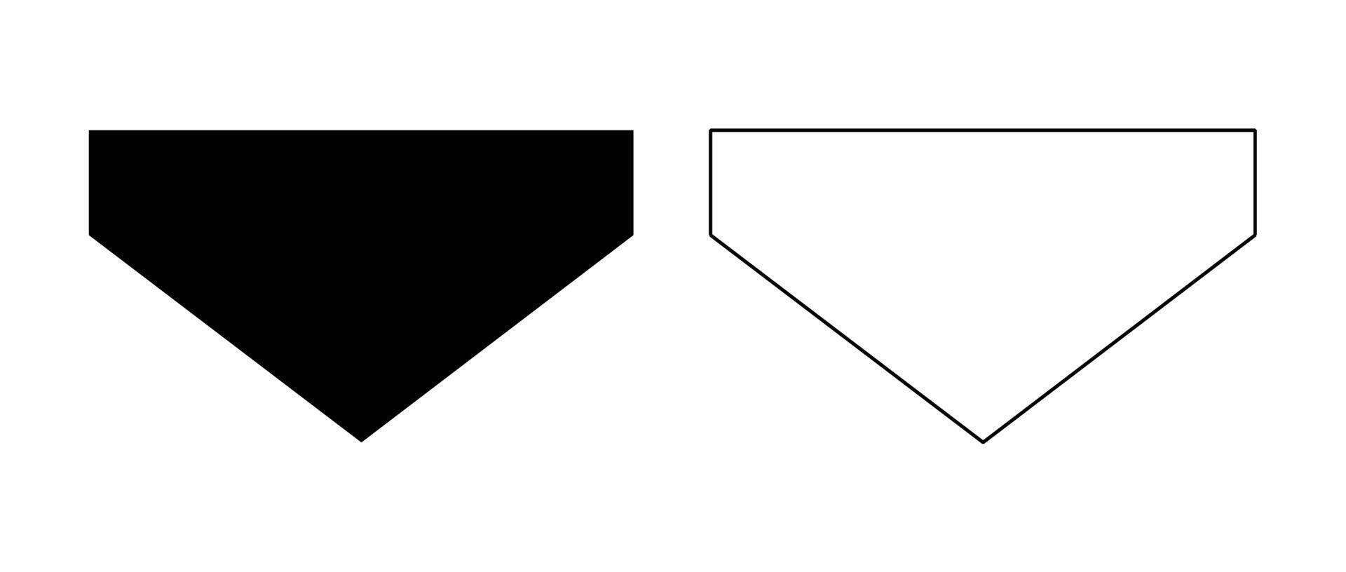 Baseball Basepath Outline vector