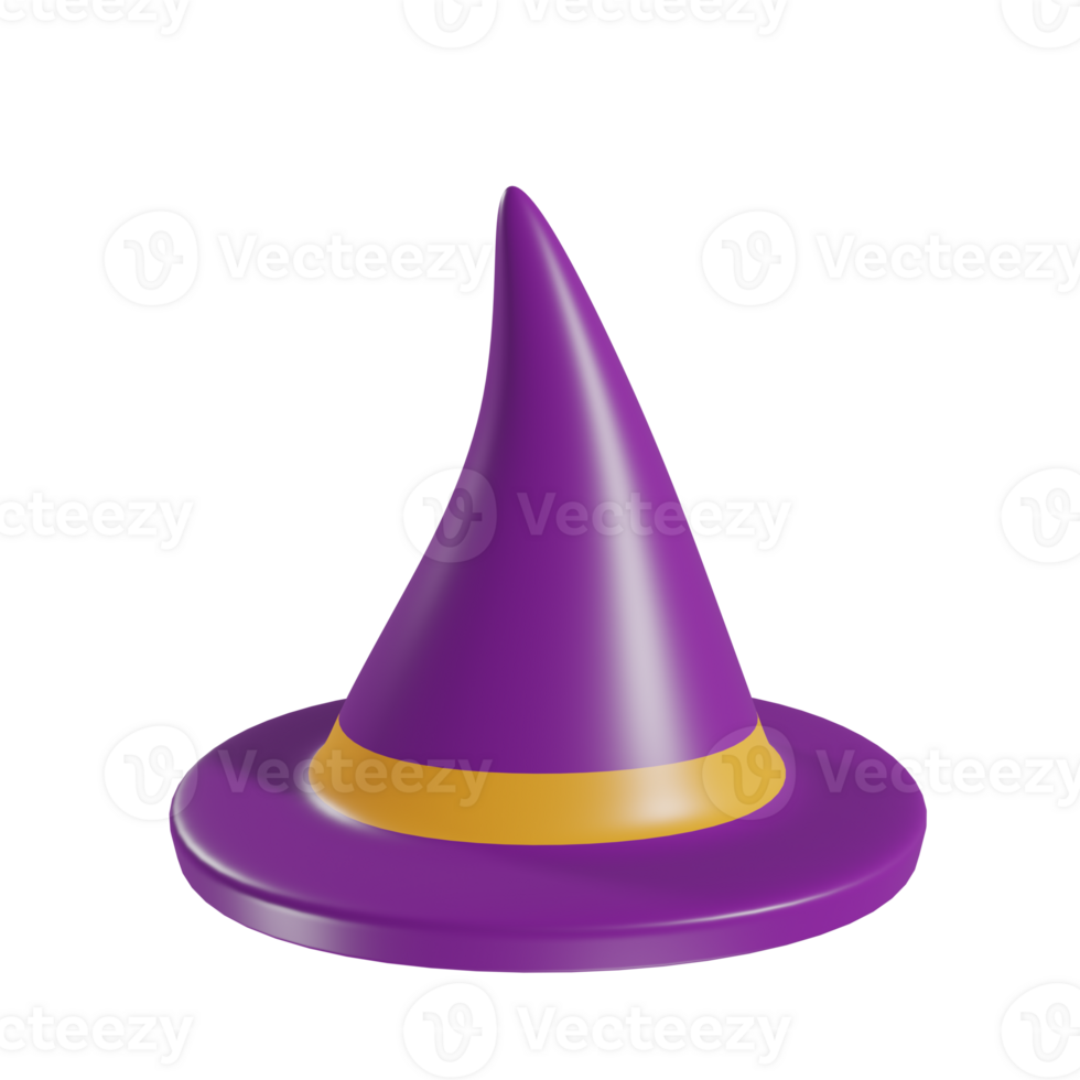 Mystical Wizard Hat in Purple png