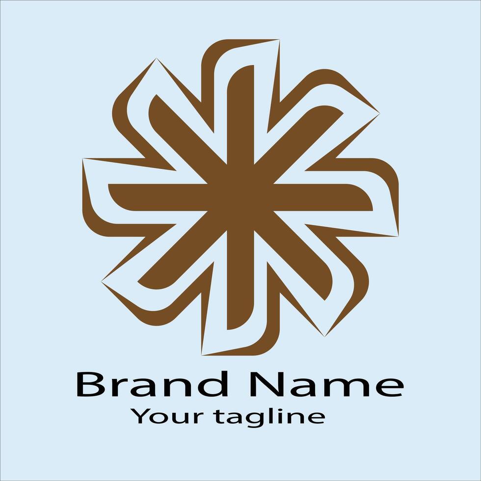 Favorite Unique Beautiful Abstract logo design For business company. Color editable. vector