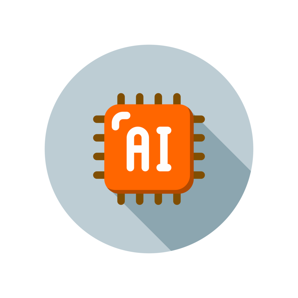 Design Illustration graphic of mini chip icon with flat style. Suitable for UI, mobile design, web design, etc. Transparent background. png