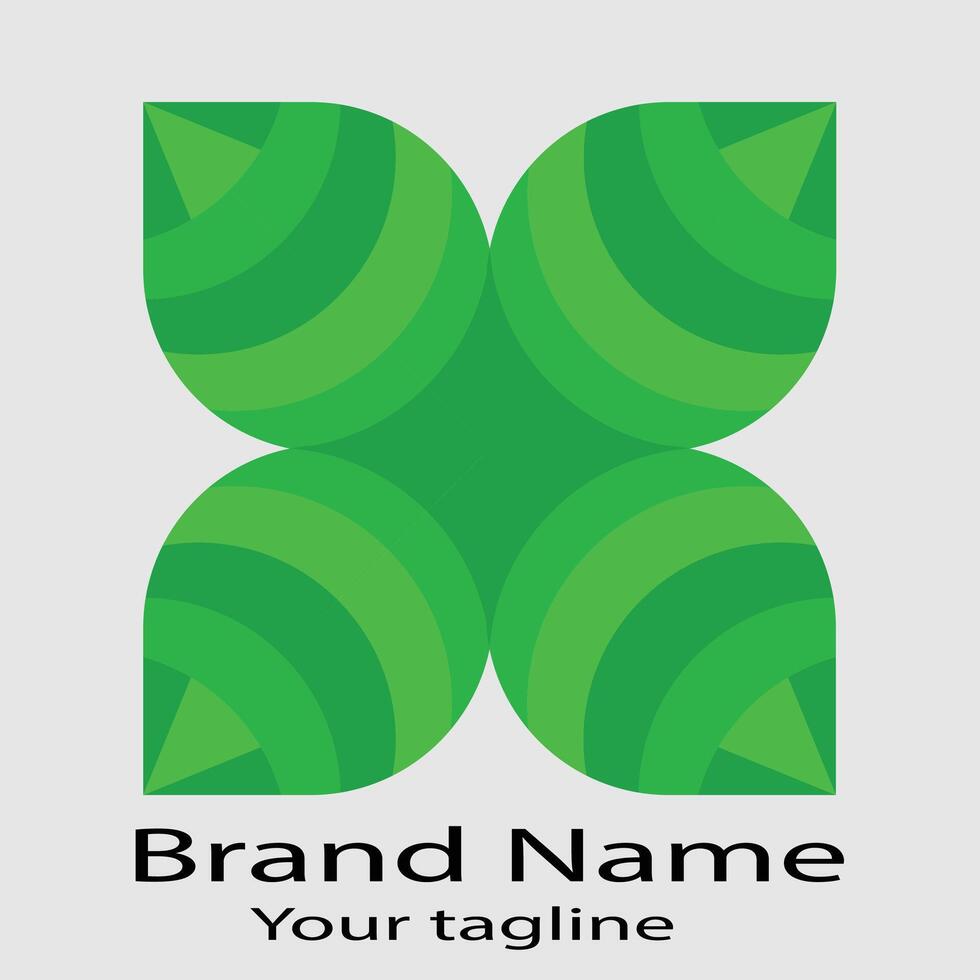 Commercial Unique Beautiful Abstract logo design For business company. Color editable. vector