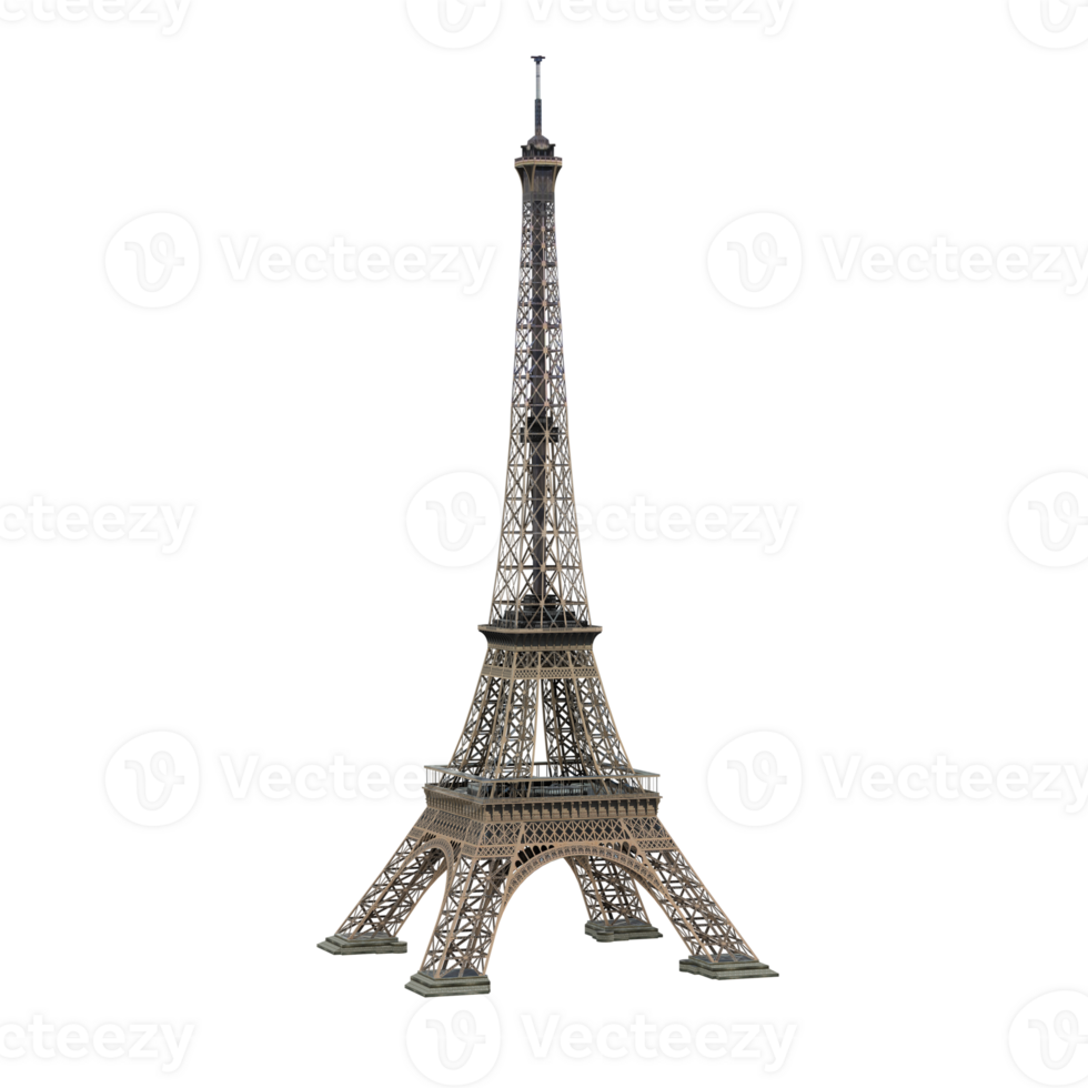 Eiffel Tower Iconic Paris Landmark Transparent Background png