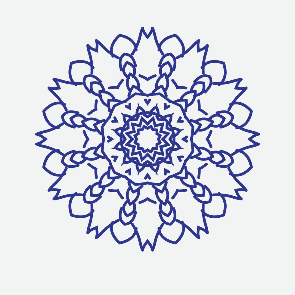 tattoo mandala Decorative pattern in oriental style vector