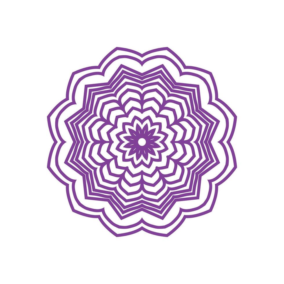 Dreamy gradient wallpaper with mandala vector