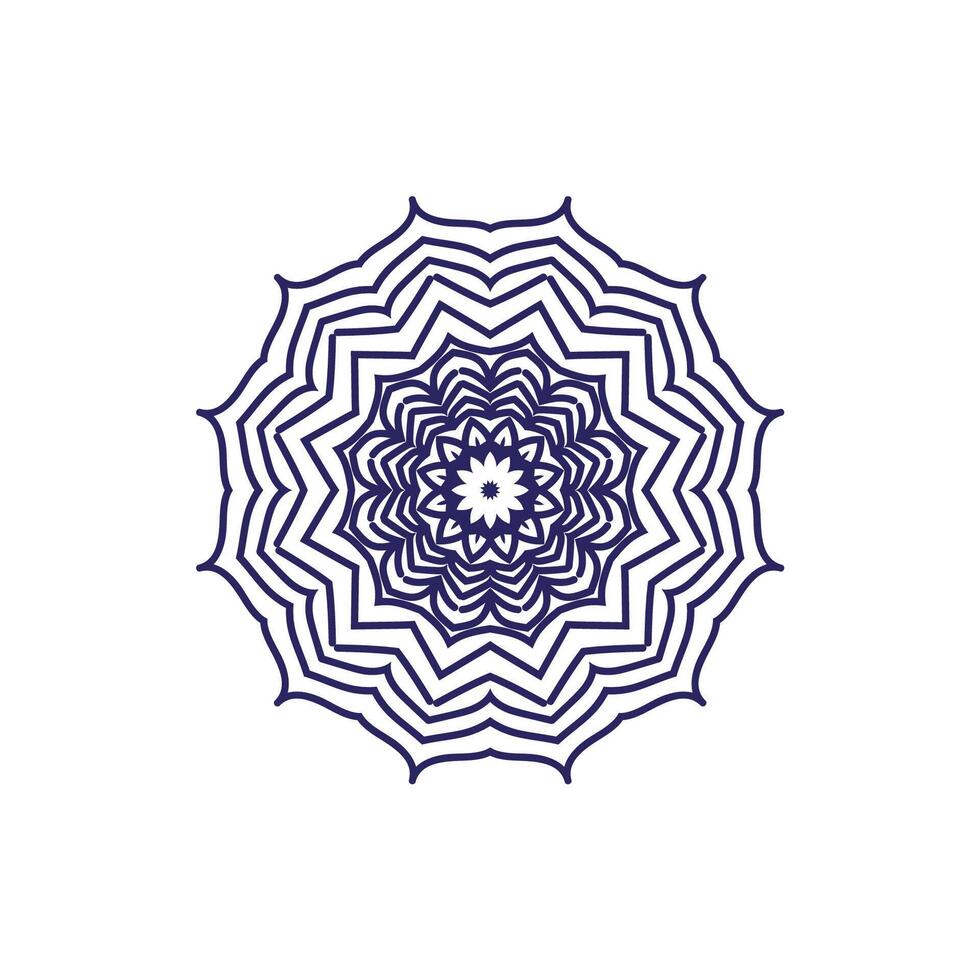 Ethnic Mandala Mehndi style.Henna tattoo in Indian style vector