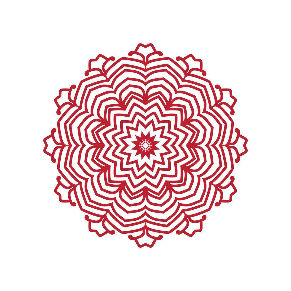 Beautiful flower art and mandala design vector
