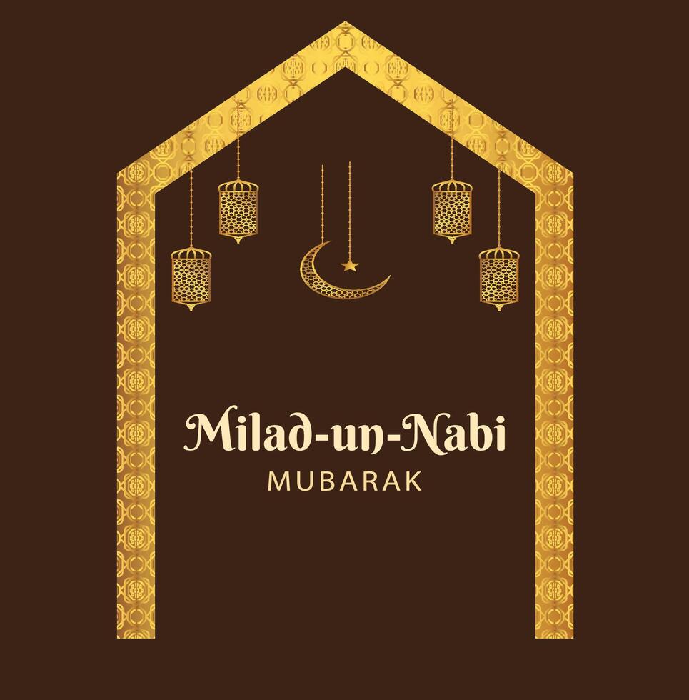 Happy Milad Un Nabbi Translation Happy Birth of Prophet Birth of Prophet vector