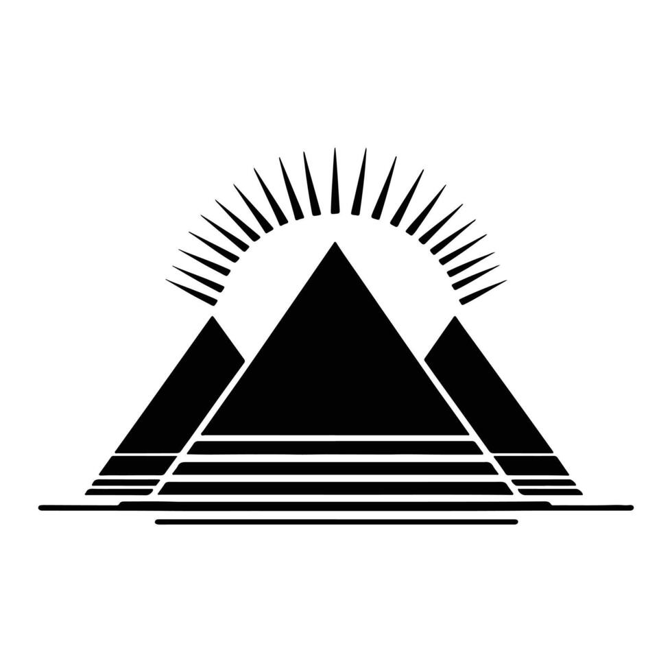 Echoes of Pharaohs The Eternal Pyramids of Giza vector