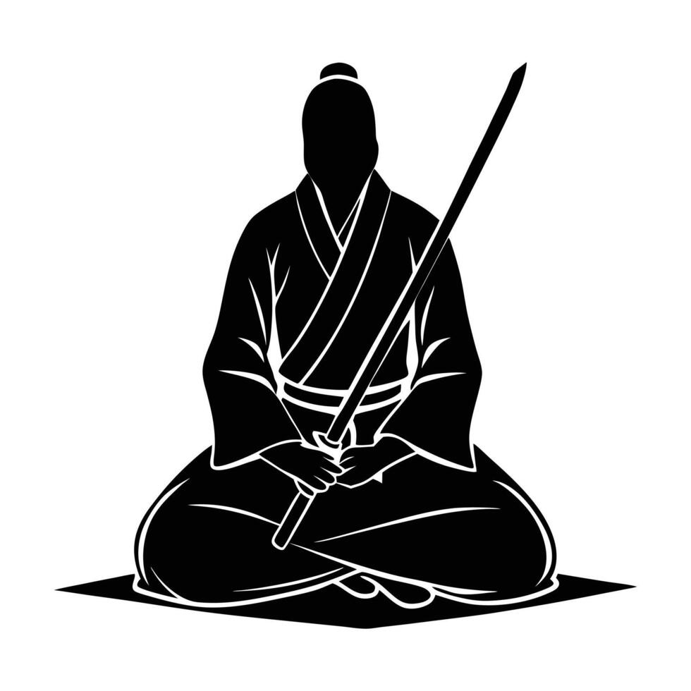 The Way of the Samurai Honor and Discipline vector