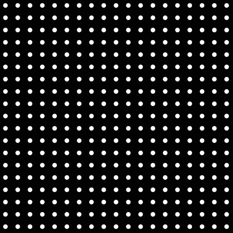 Black and White Polka Dot Pattern Design. vector