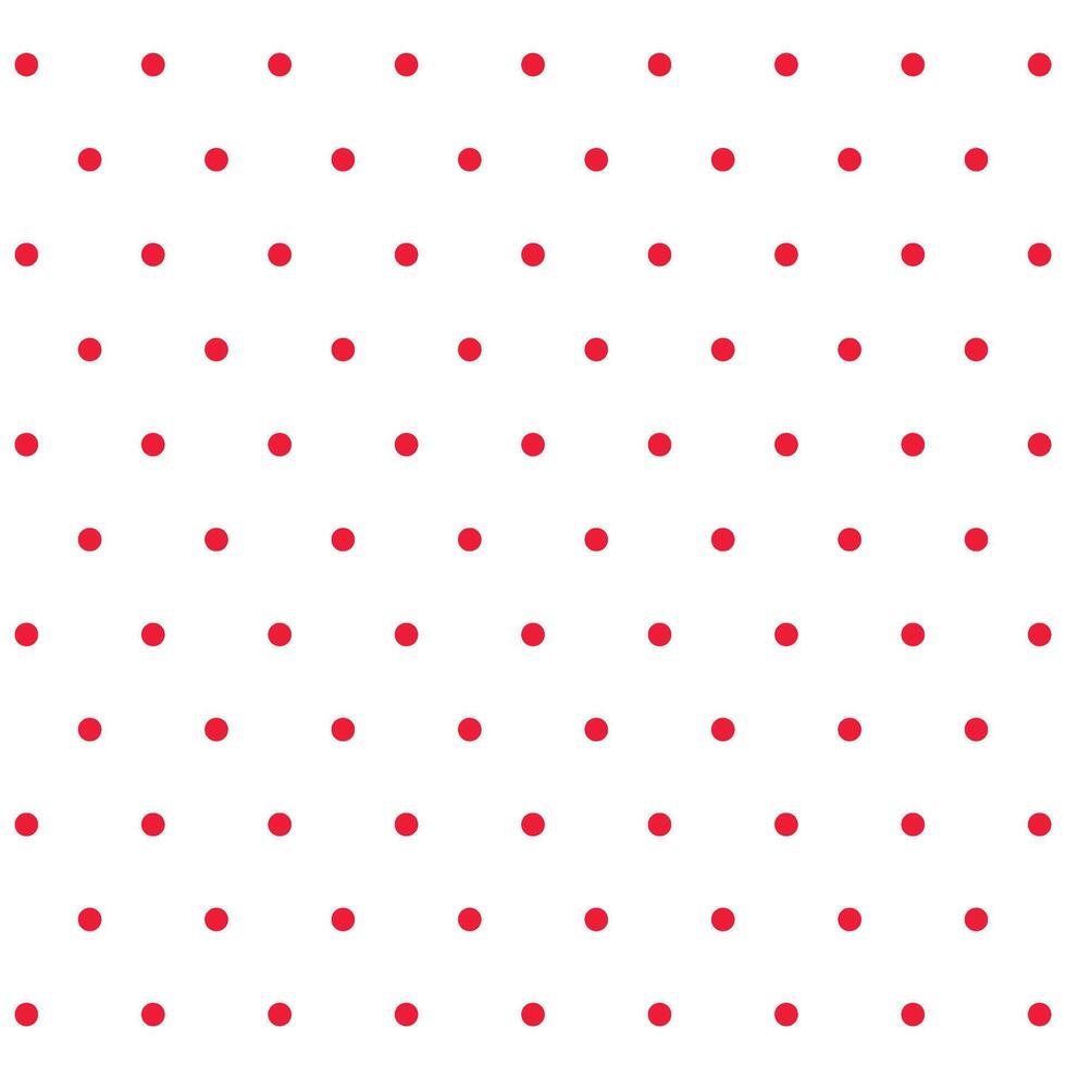 Classic Red Polka Dot Fabric Pattern for Fashion and Home Decor vector