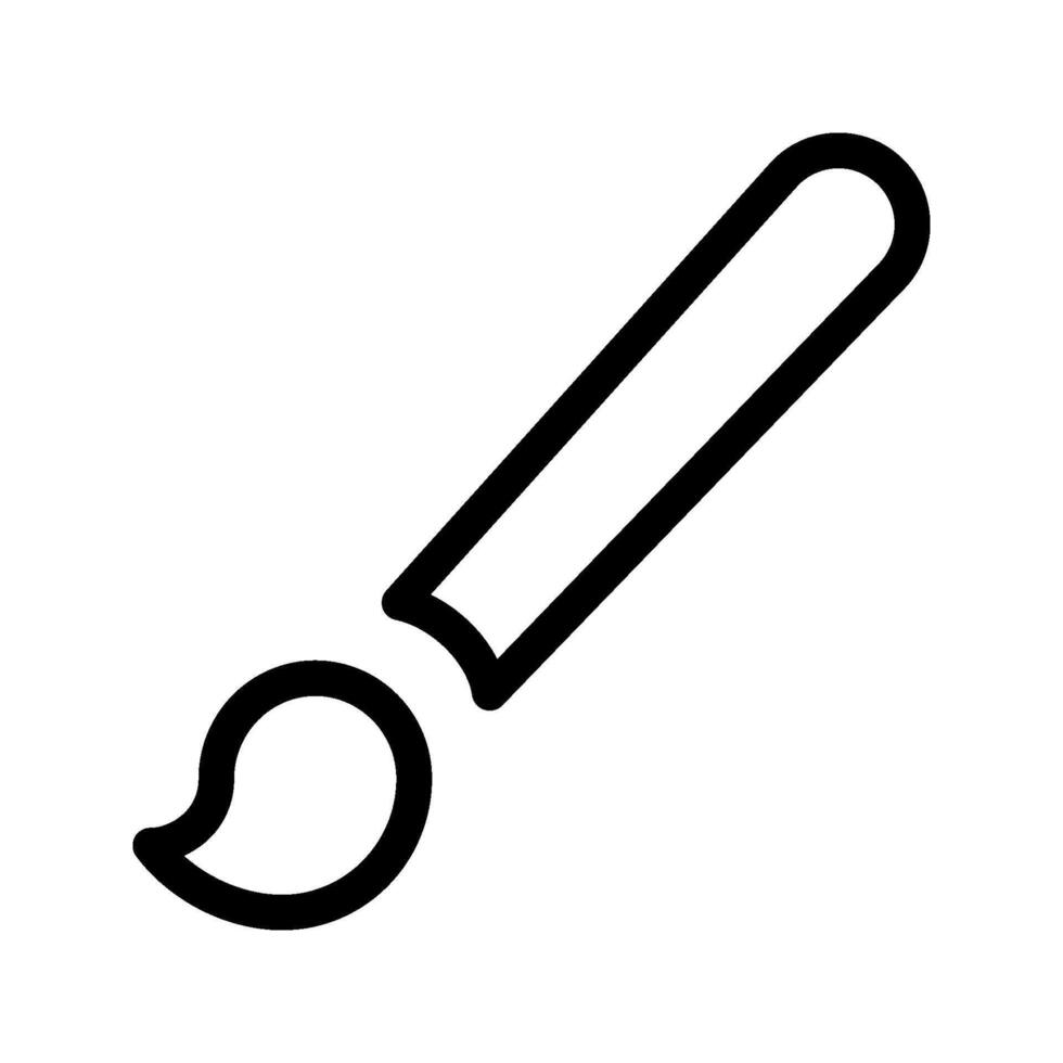 Paint Brush icon Brush sign. for mobile concept and web design. illustration on white background vector