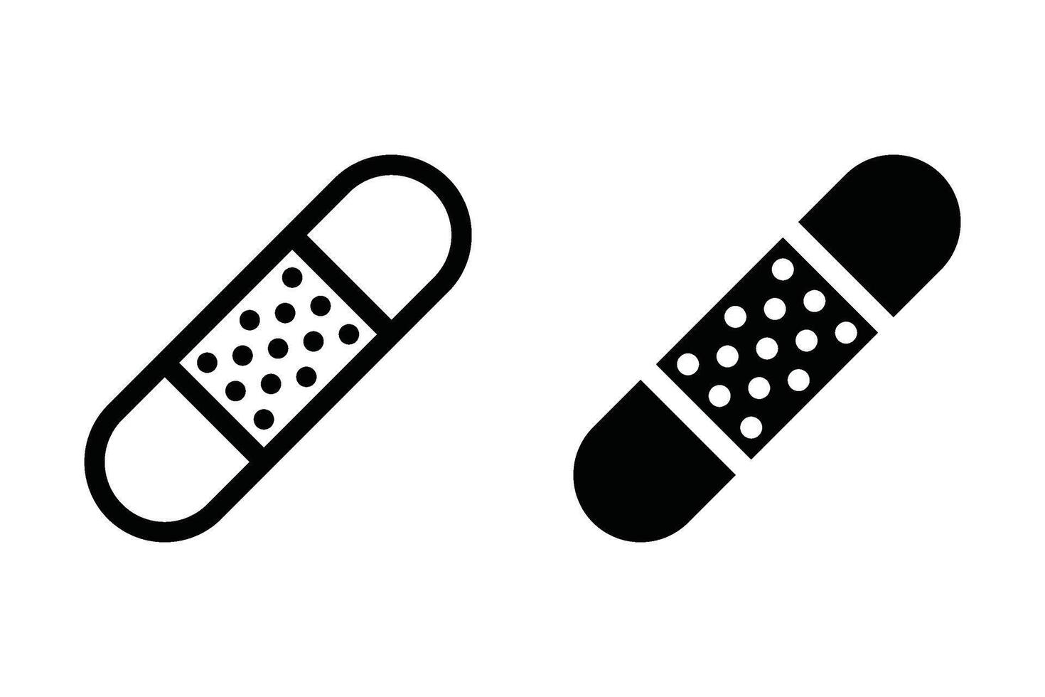 Adhesive plaster sign for mobile concept and web design. illustration vector
