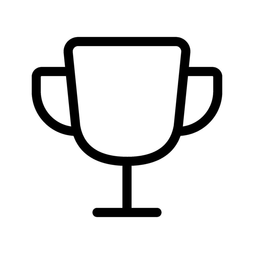 Trophy icon set. winner cup sign. for mobile concept and web design. illustration on white background vector