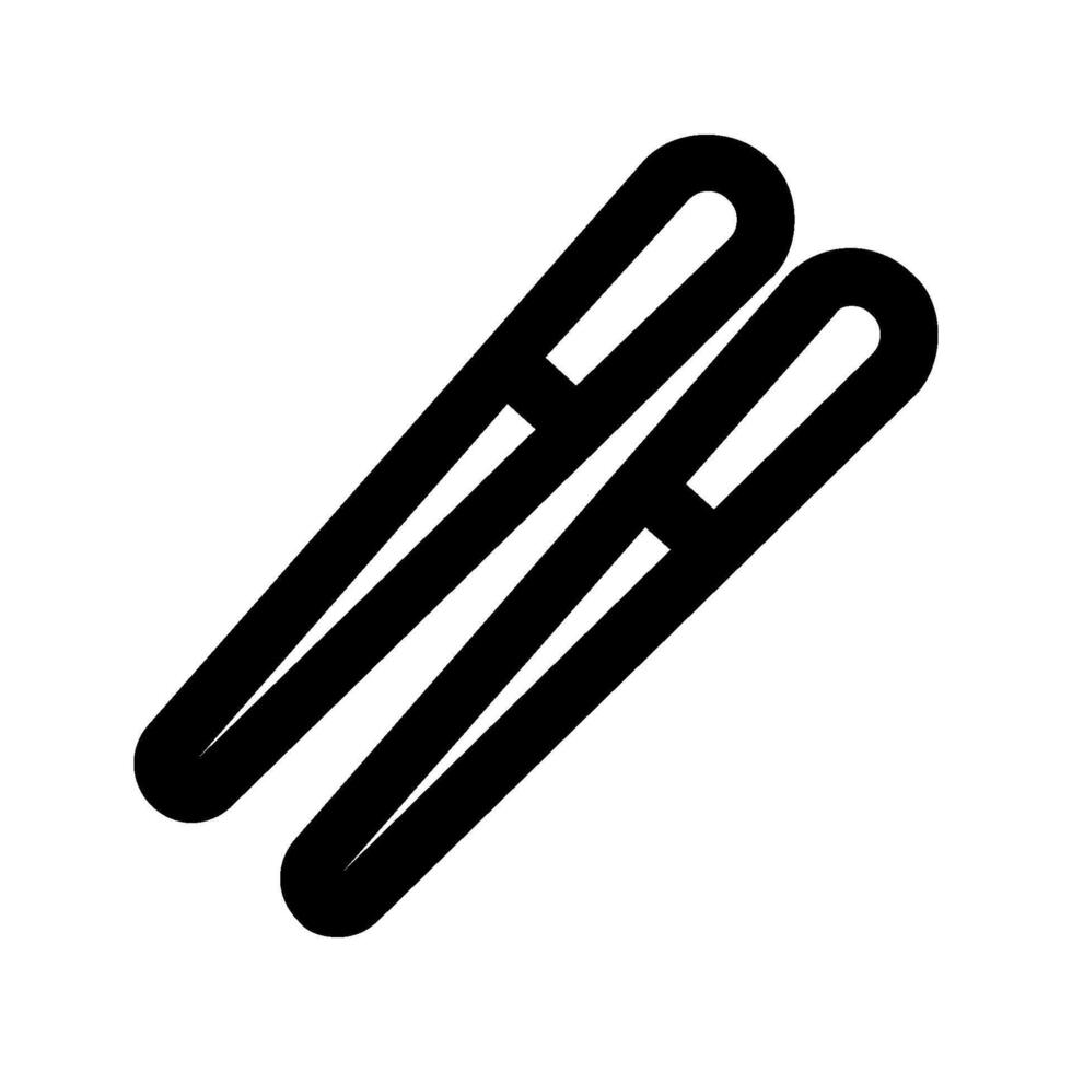 Chinese chopsticks or chop sticks flat icon for food apps and websites vector