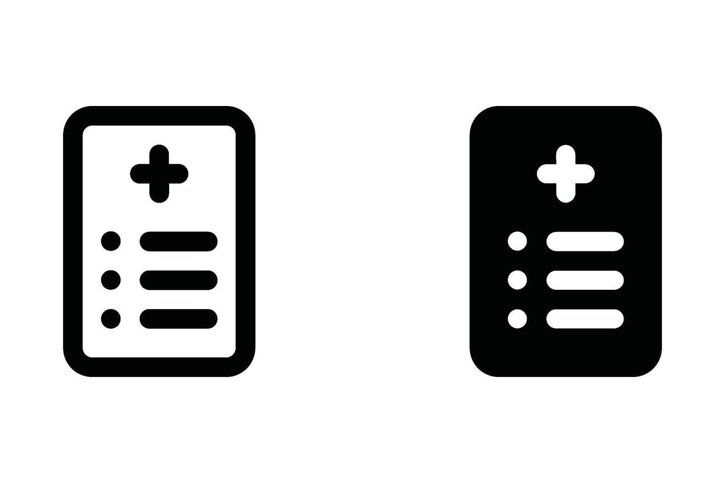 Medical Report Icon. symbol for mobile concept and web design. illustration vector