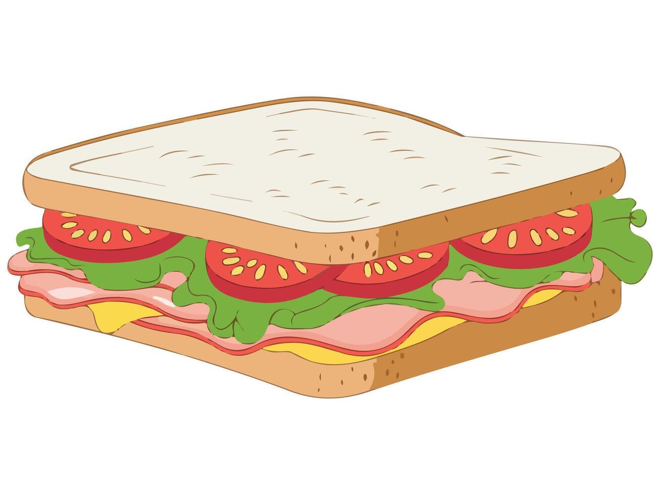 Burger and Bread Icon with Lettuce Isolated Graphic vector