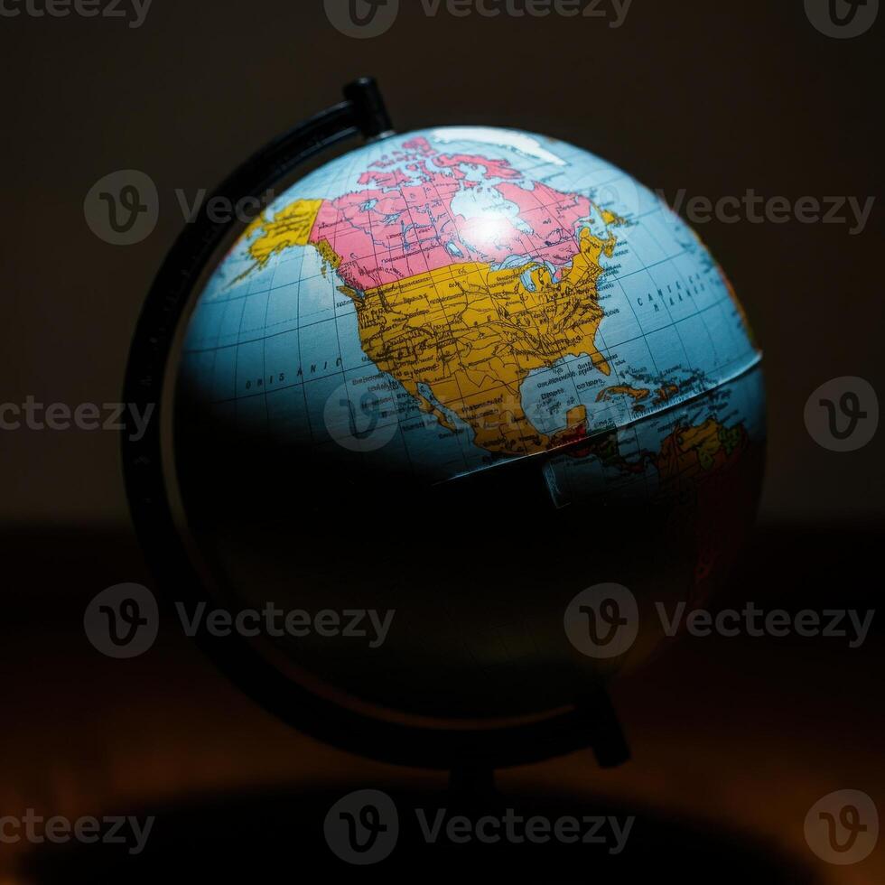 A globe on a stand photo