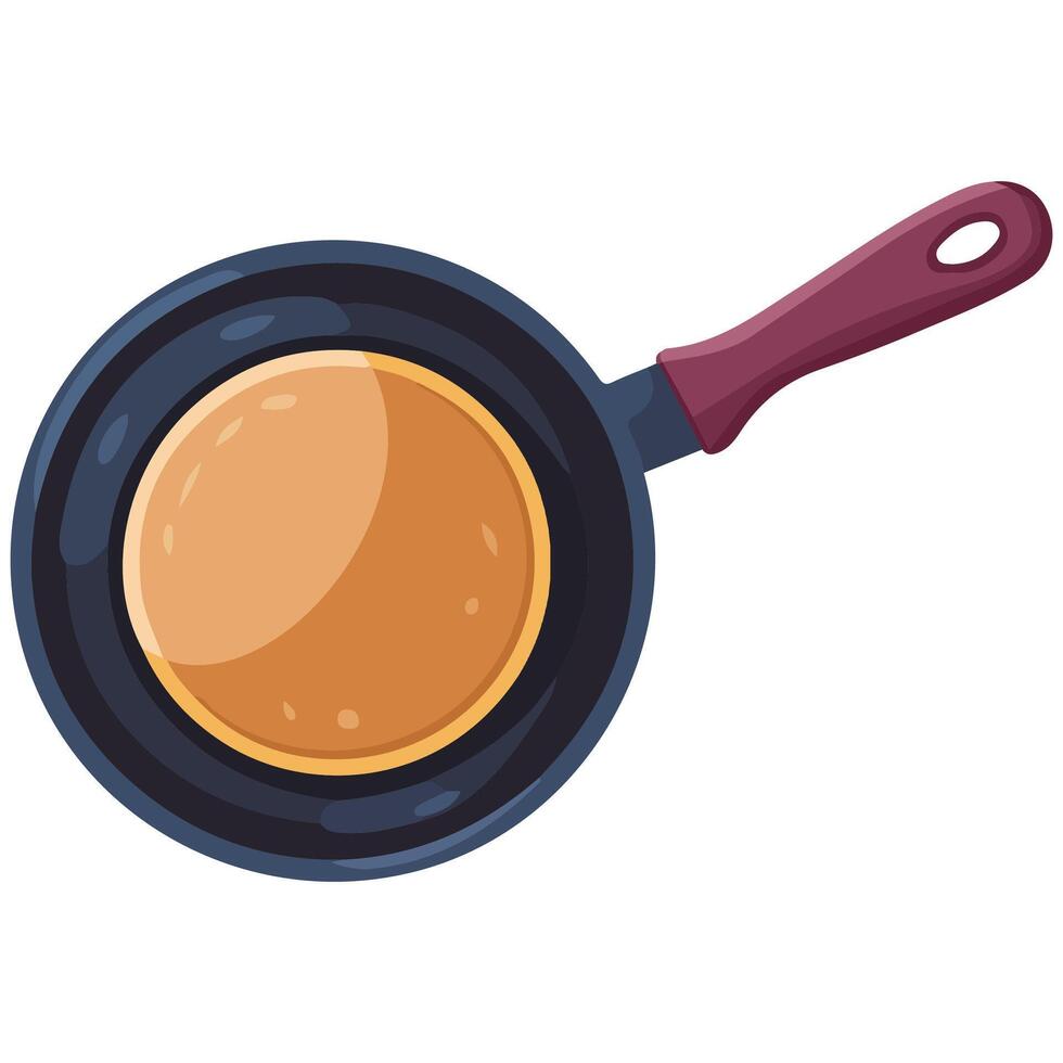 Fluffy Pancakes on White Plate with Syrup Breakfast Concept vector