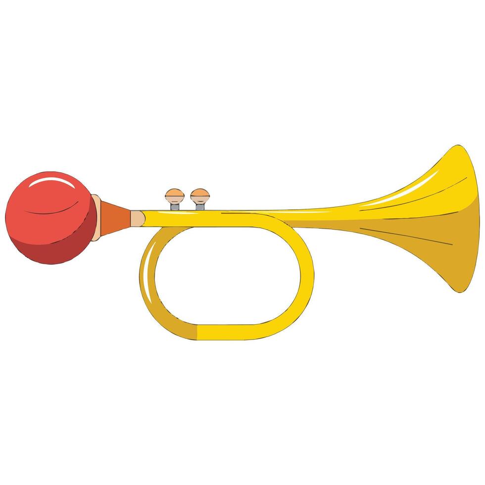 Air Horn Isolated on White vector