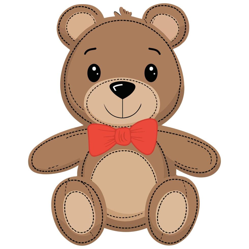 Bear Design Illustration on White Background vector
