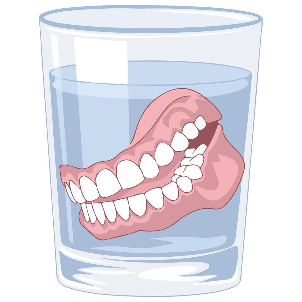 Dentures Design Illustration vector