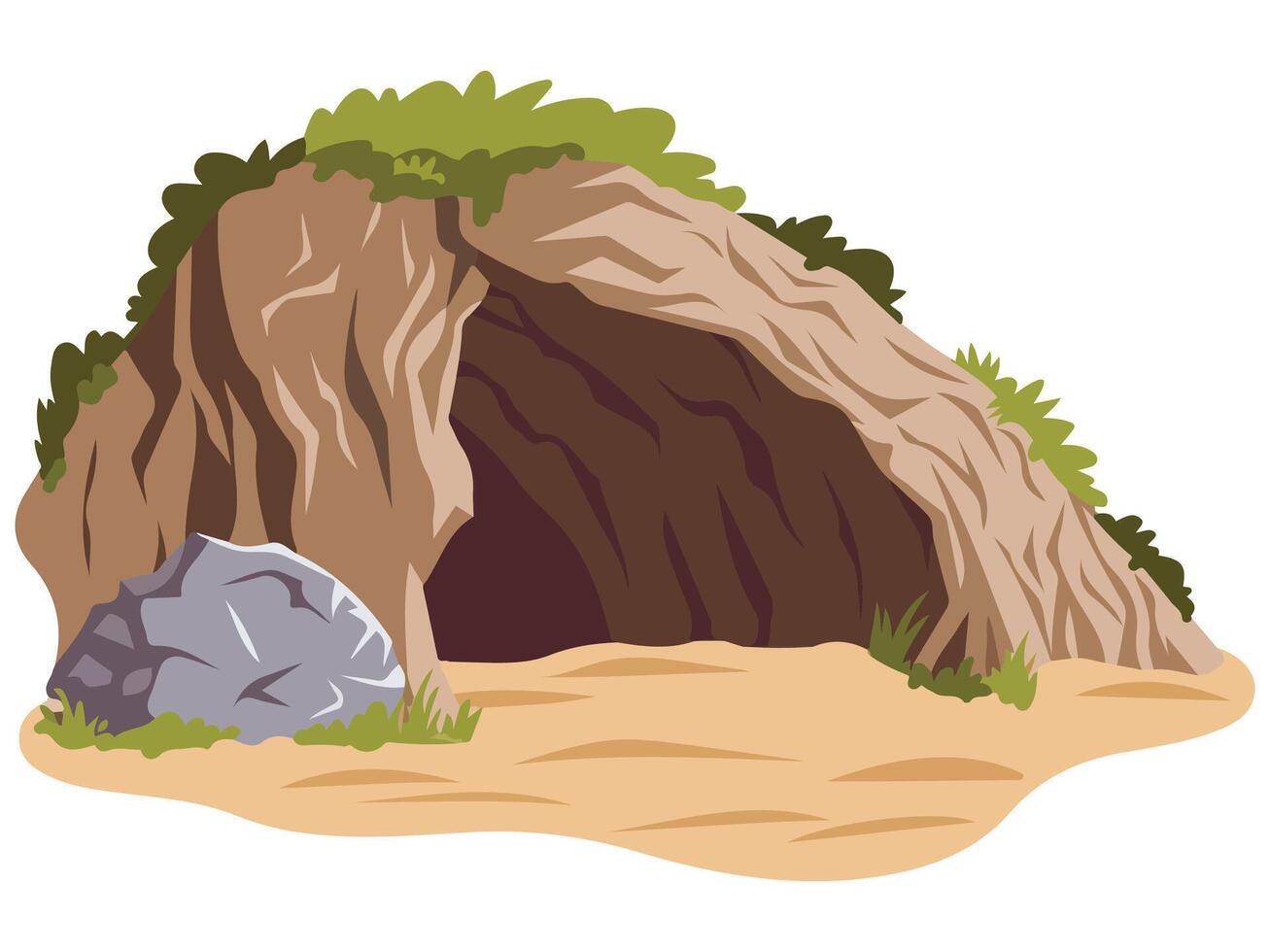 Easter Empty Tomb Illustration vector