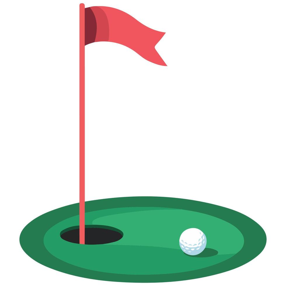 Illustration of Golf Hole vector