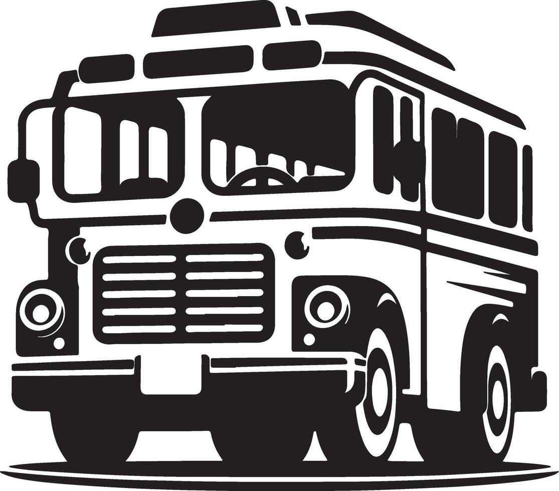 school bus icon illustration vector