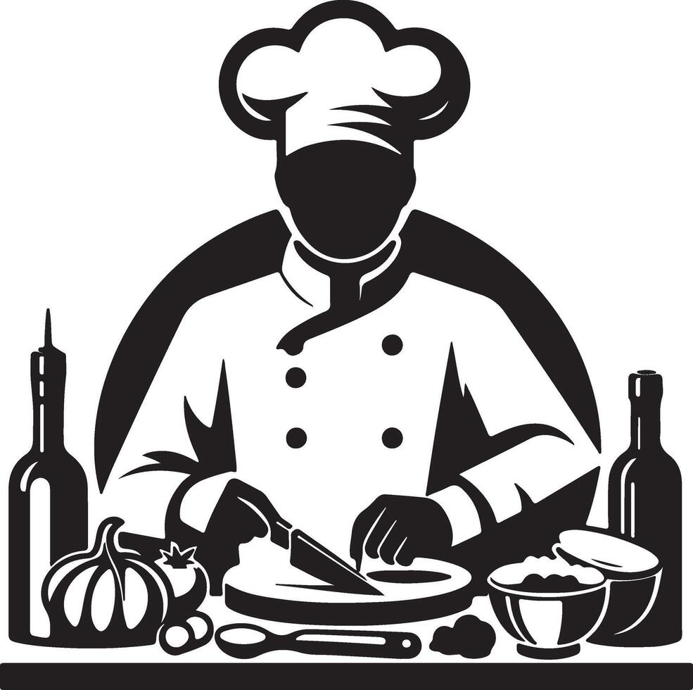 chef cook chef icon illustration vector