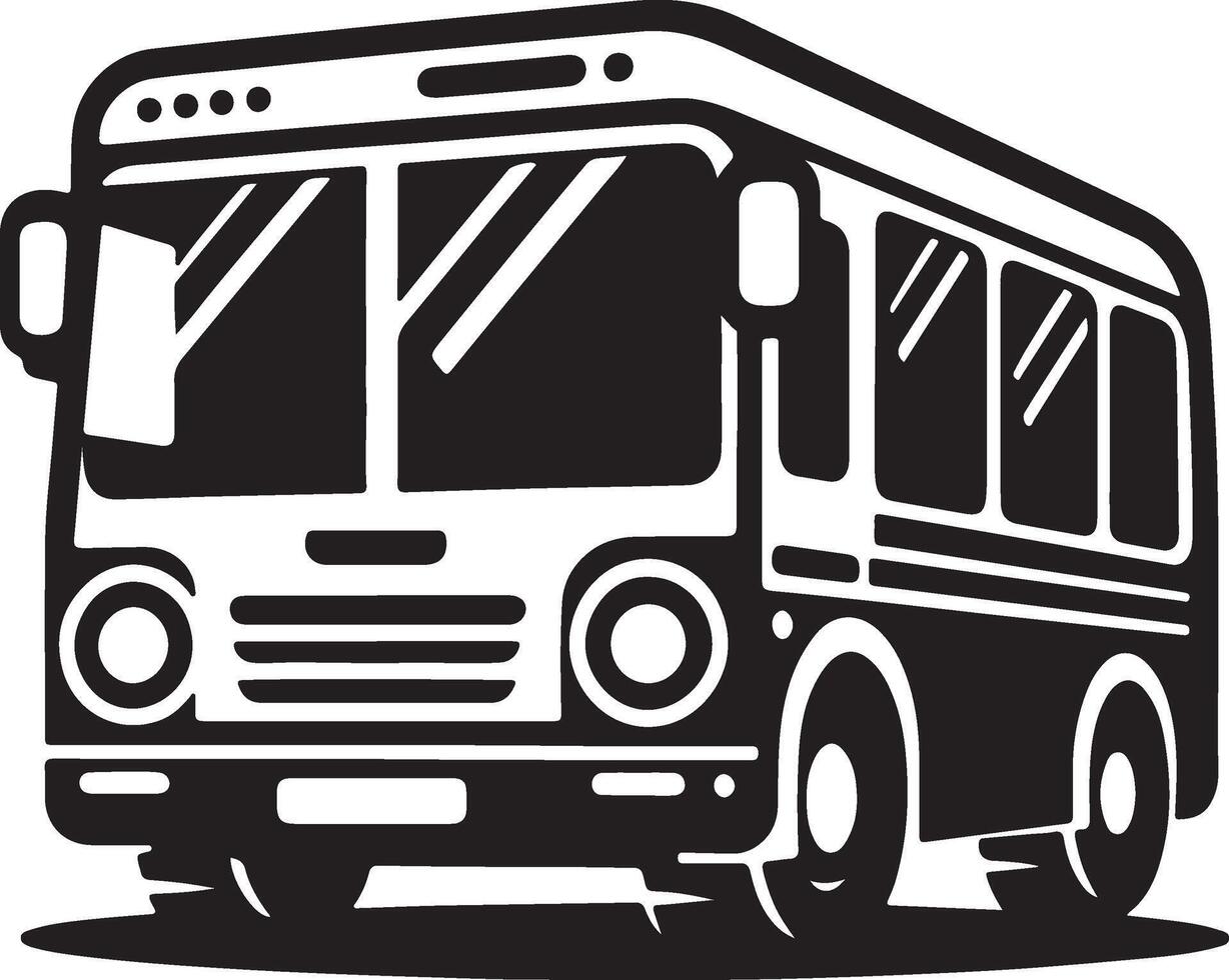 bus icon on white background vector
