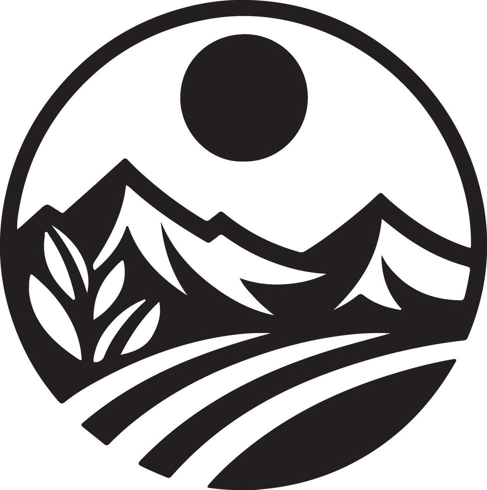 the logo for the mountain range vector
