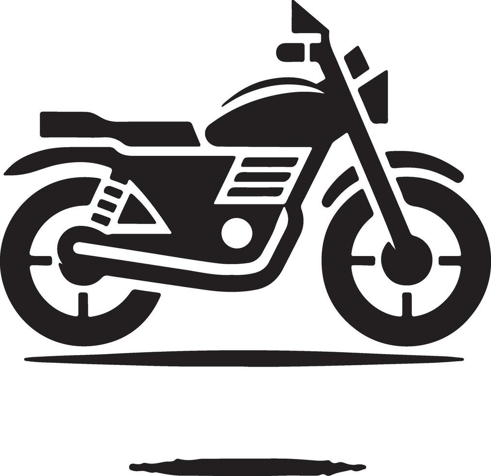 motorcycle icon on white background vector