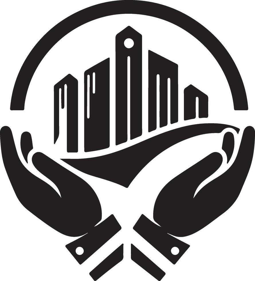 the logo for the city of the future vector