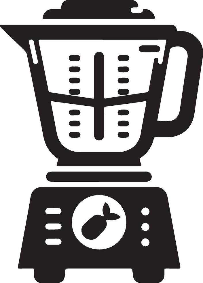 a black and white blender icon on a white background vector