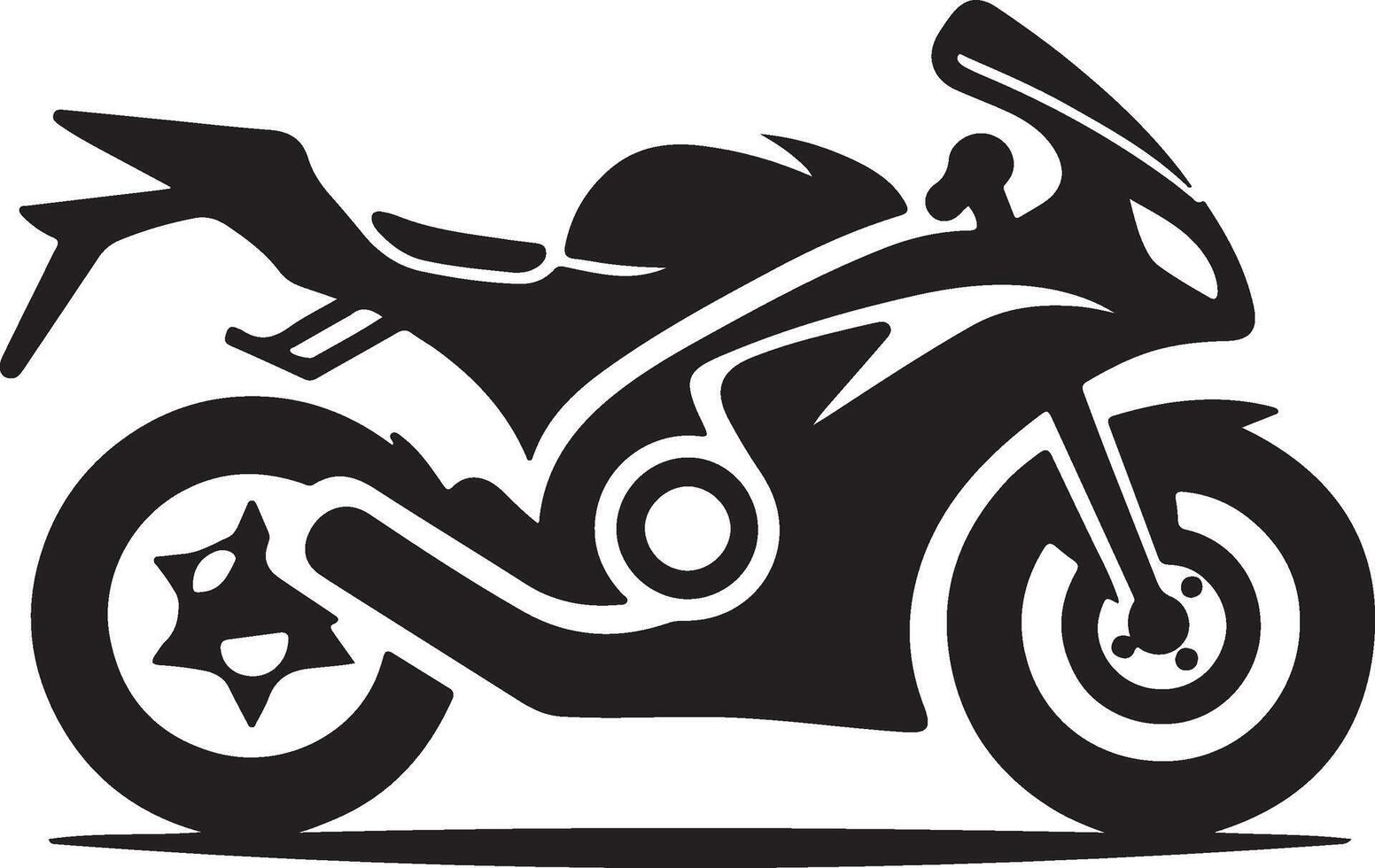 A Motorcycle icon on white background vector