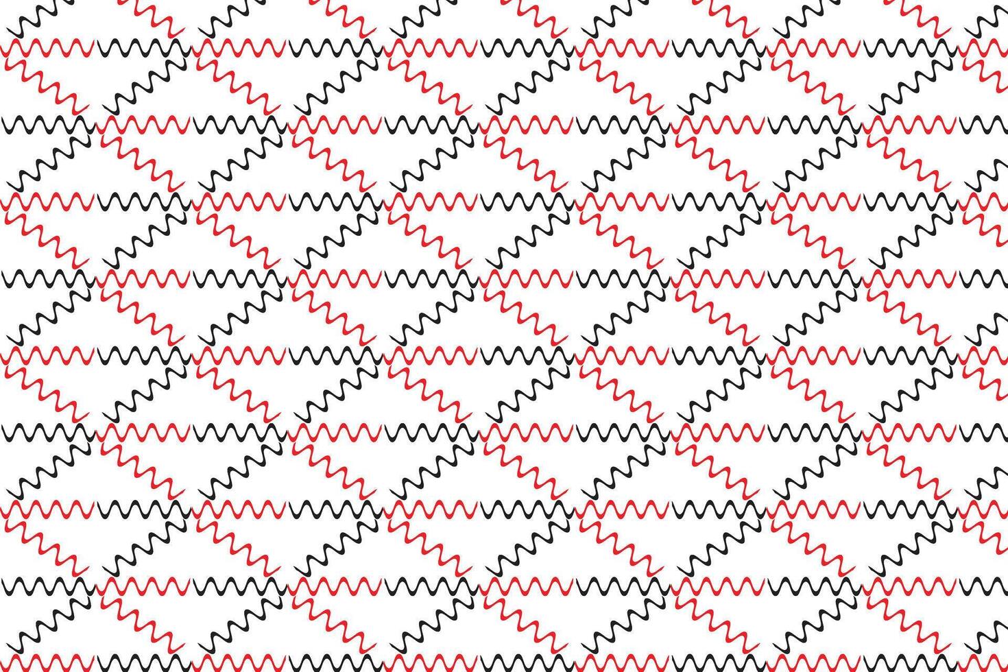 simple abstract red black color short smooth zig zag line pattern zigzag diamond pattern with repetitive geometric pattern in red and black vector