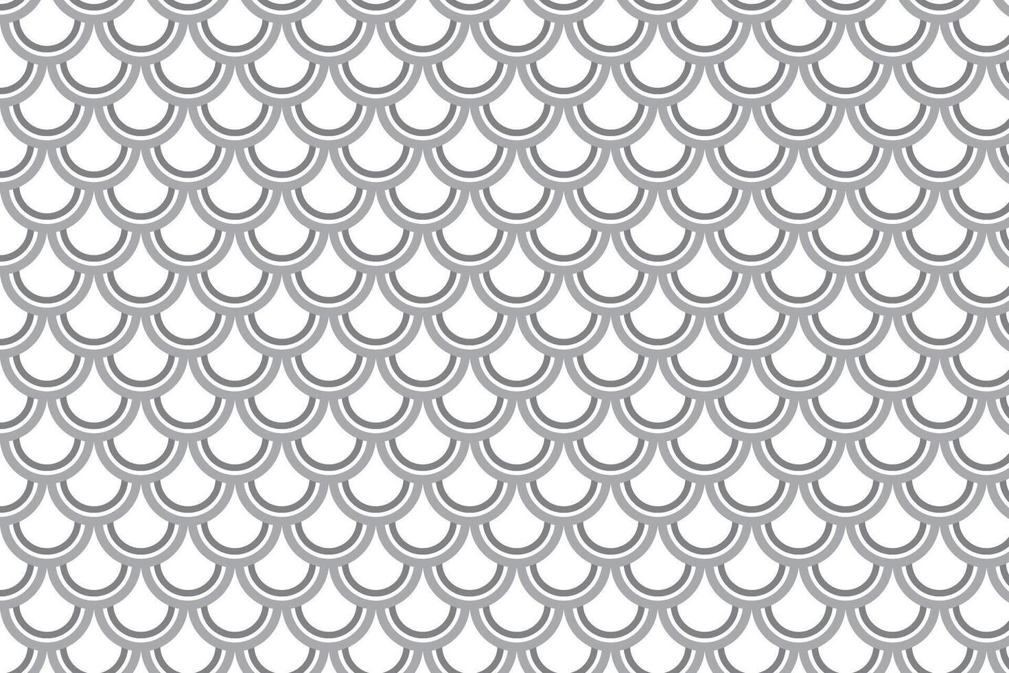 simple abstract white grey ash color creative fish scales pattern black and white fish scale pattern with repetitive overlapping semi circles for decorative and graphic design vector