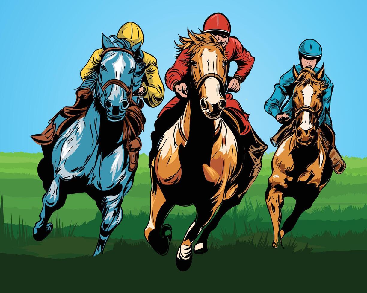 Race Course illustarion vector