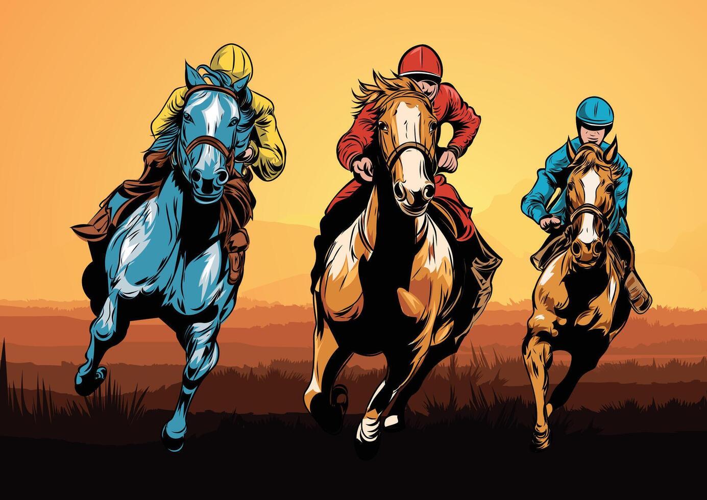 Horse Racer design vector