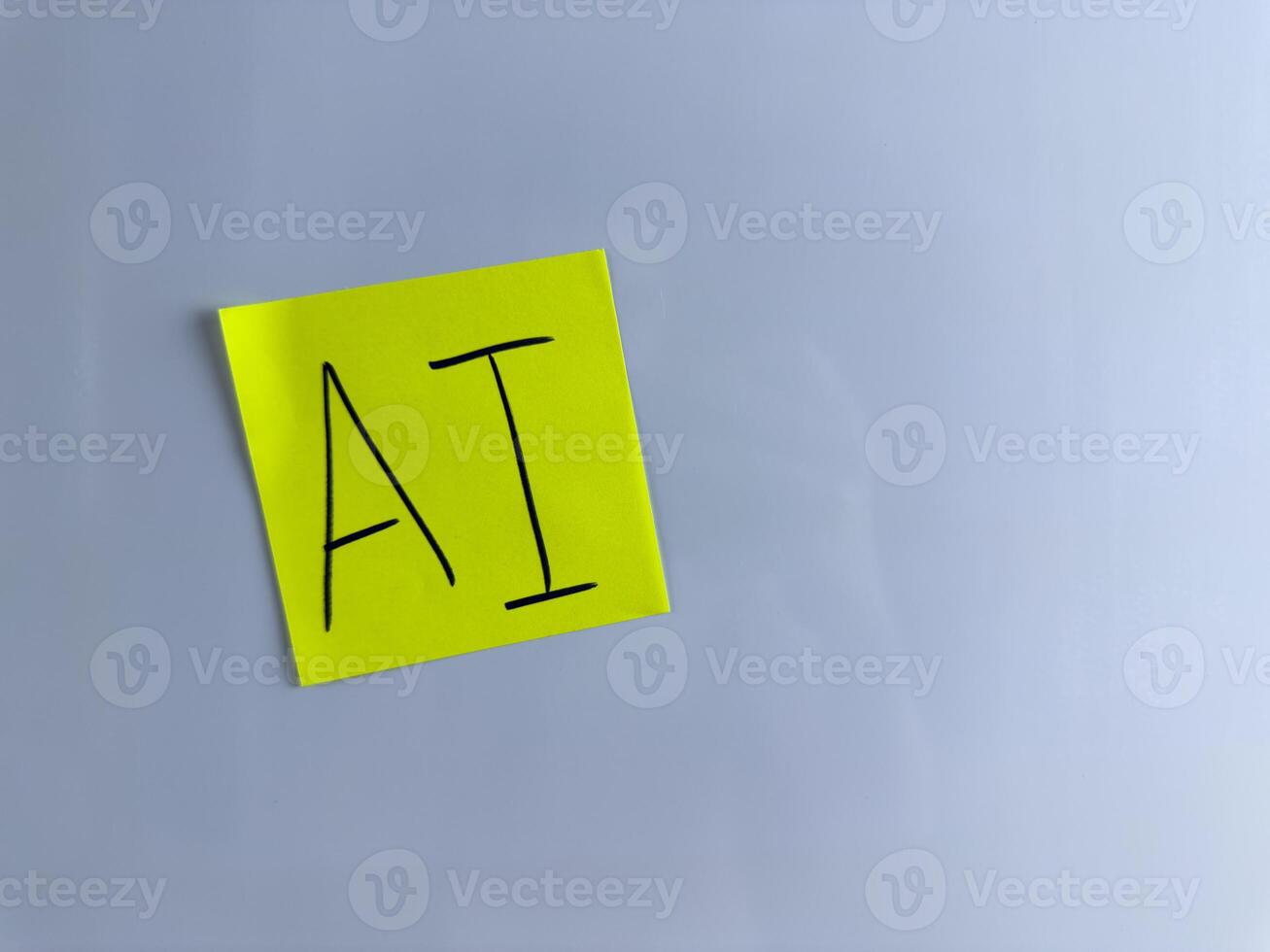 Conceptual photo for AI project with simple design