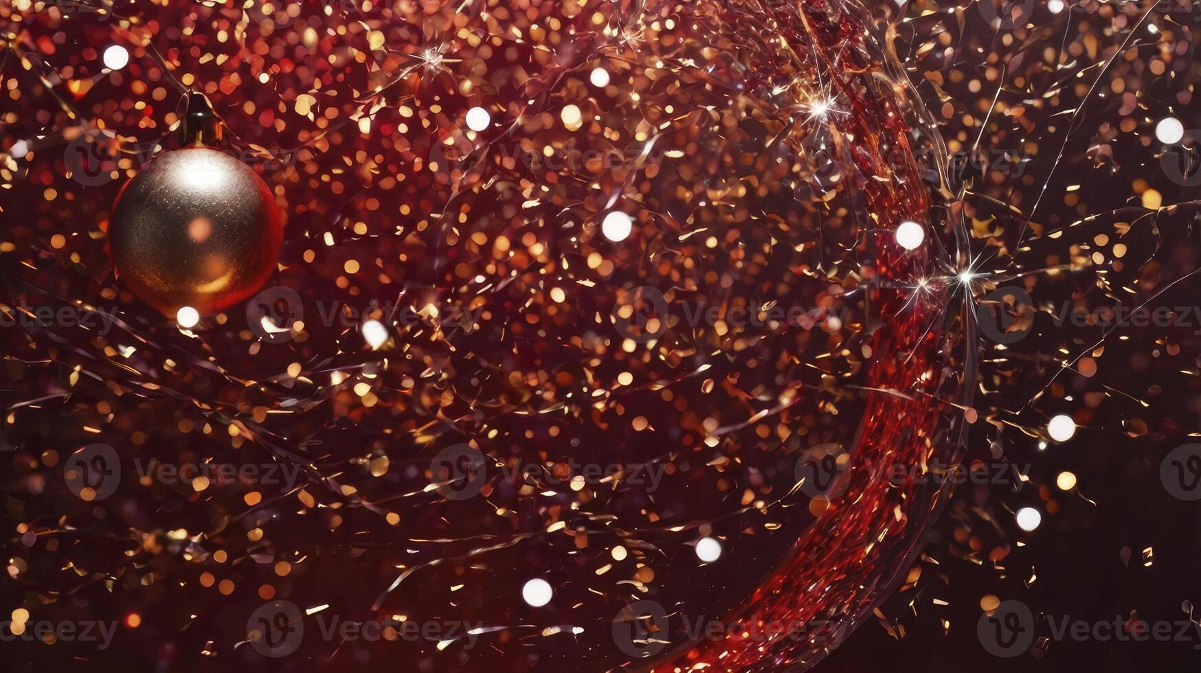 Hanging Bauble Ornament with Glitter and Sparkles for Festive Celebrations photo
