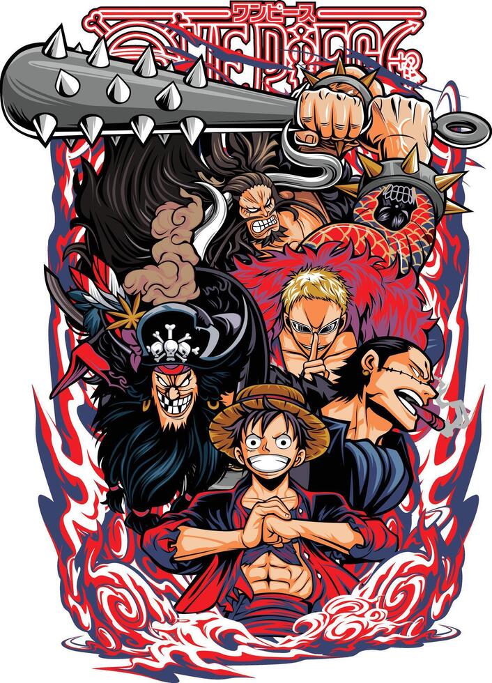 one piece villain shicibukai vector