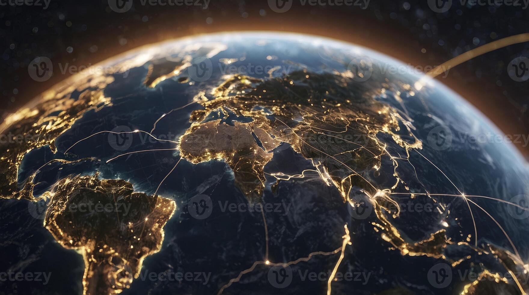 Earth at Night Global Connections and City Lights From Space photo